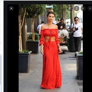 Majorelle Sangria Maxi skirt.